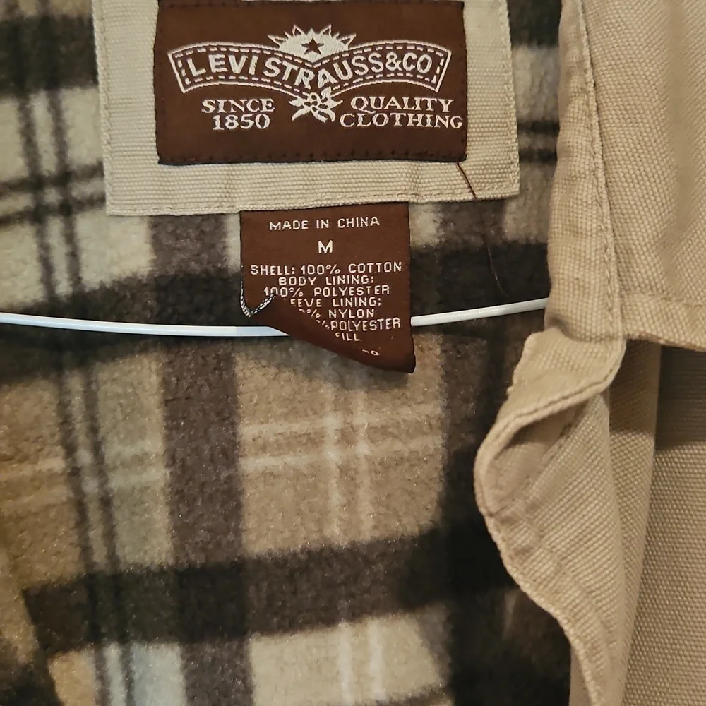 Levi's Strauss & Co Men's Outdoors Tan, Fleece Lined Shacket: Size MED